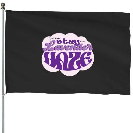 Discover Lavender Haze Midnights Taylor House Flags