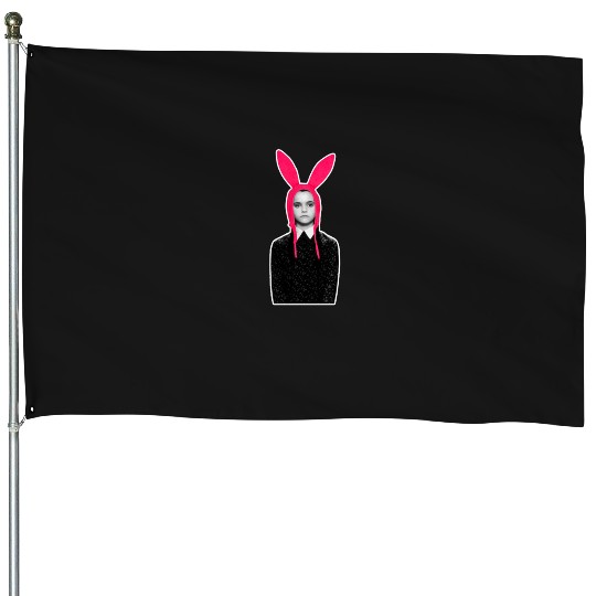 wednesday addams bobs burgers family mashup sticker House Flags