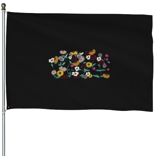 Eras Tour Surprise Song Piano Inspired Floral Print House Flags