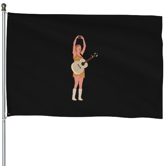 Eras Tour Fearless (Gold Fringe) House Flags