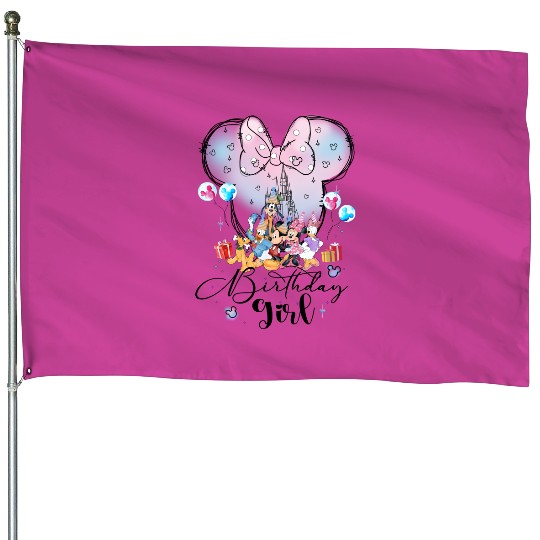 Discover Disney Birthday House Flags, Disney Birthday Girl, Disney Birthday Squad House Flags