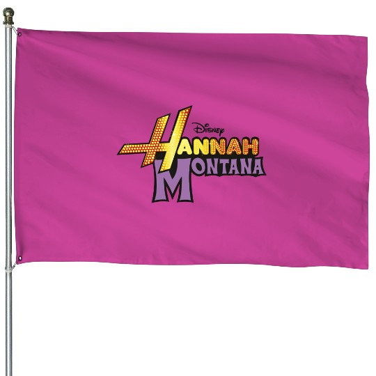 Disney Hannah Montana Logo House Flags, Disneyland House Flags, Disney Vacation House Flags