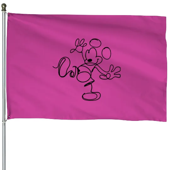 Disney Mickey House Flags - Disney House Flags - Disney House Flags - Disney Ear House Flags
