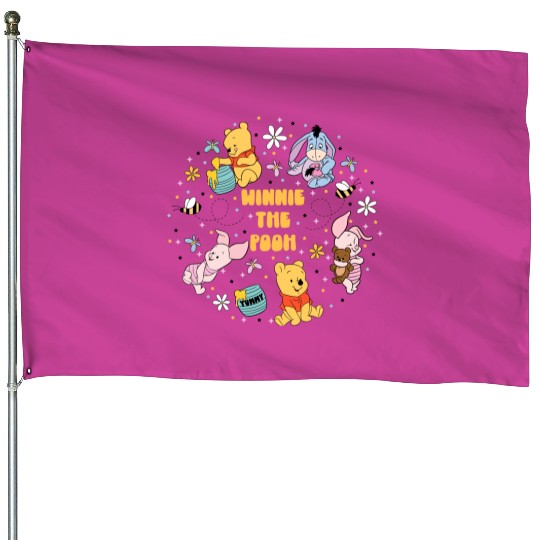 Winnie The Pooh House Flags, Disney Winnie The Pooh House Flags