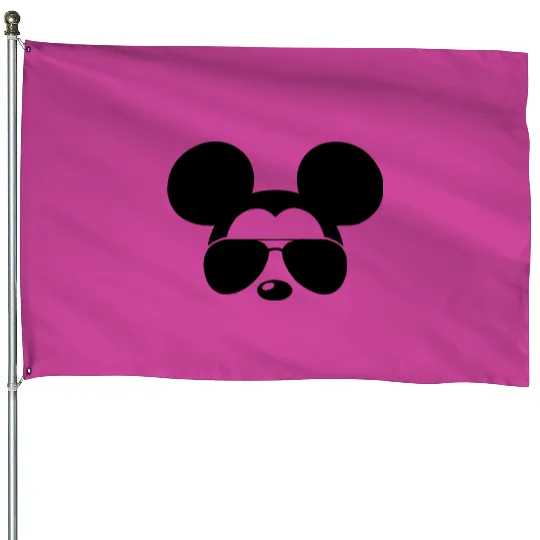 Mickey House Flags, Sunglasses Mickey Mouse House Flags, Mickey Aviator House Flags, Mickey Head House Flags, Disney Family Trip House Flags
