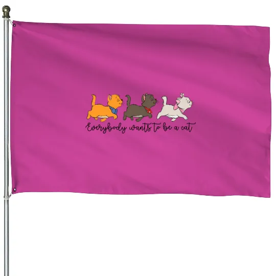 Disney The Aristocats House Flags, Marie Aristocats House Flags, Cat Marie House Flags