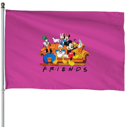 Disney Friends House Flags, Mickey and Friends, Disney Characters House Flags