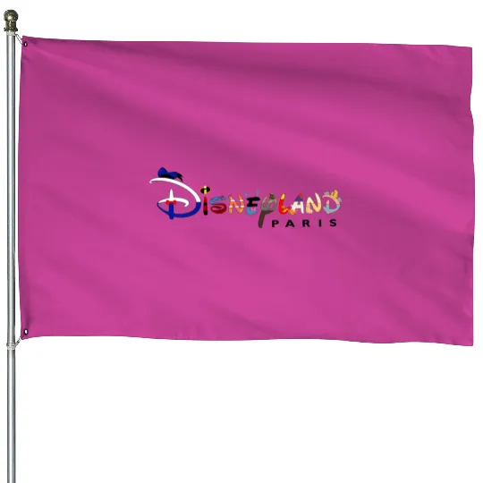 Disney Paris House Flags, Cute Disney Paris House Flags, Disneyland Paris House Flags