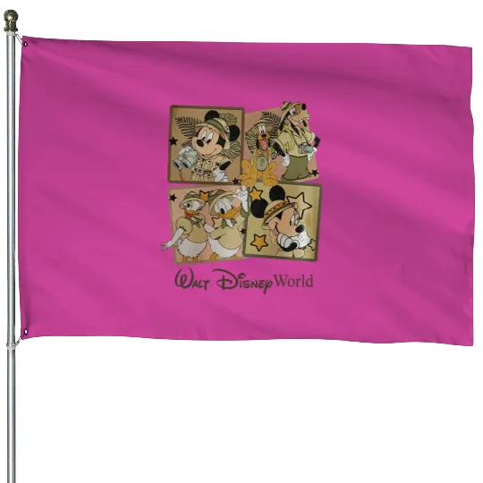 Mickey Animal Kingdom House Flags, Disney Animal Kingdom House Flags, Animal Kingdom Family Matching House Flags