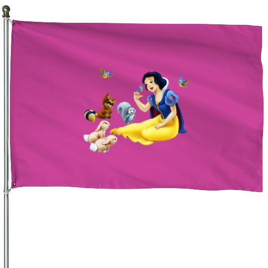 Disney Snow White House Flags, Disney Snow White Princess House Flags