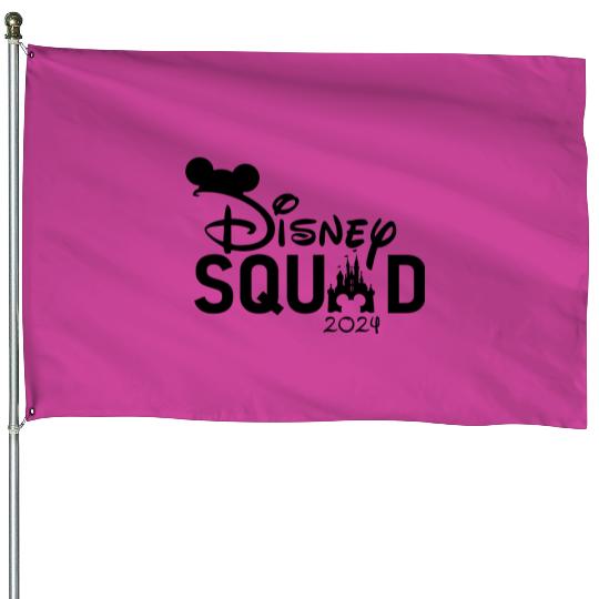 Disney Squad 2022 House Flags, Mickey Ears Matching Disney Trip House Flags For Kids Women Men, Disney Vacay Mode House Flags, Best Day Ever, Disney World House Flags