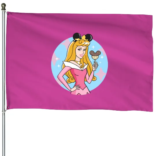 Sleeping Beauty House Flags, Disney Aurora House Flags, Sleeping Beauty House Flags