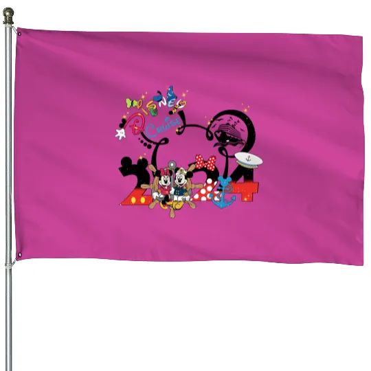 Disney Dream Cruise 2024 House Flags, Disney Cruise House Flags