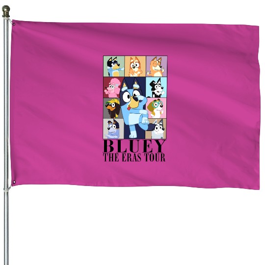 Discover BlueyDad The Eras Tour House Flags, BlueyDad And Friends House Flags, Family Matching