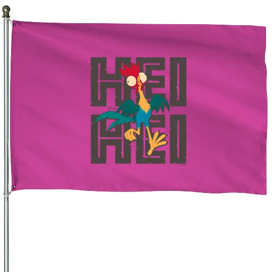 Disney Hei Hei House Flags, Disney Rooster House Flags, Funny Hei Hei House Flags, Moana Hei Hei House Flags, Disney Vacation House Flags