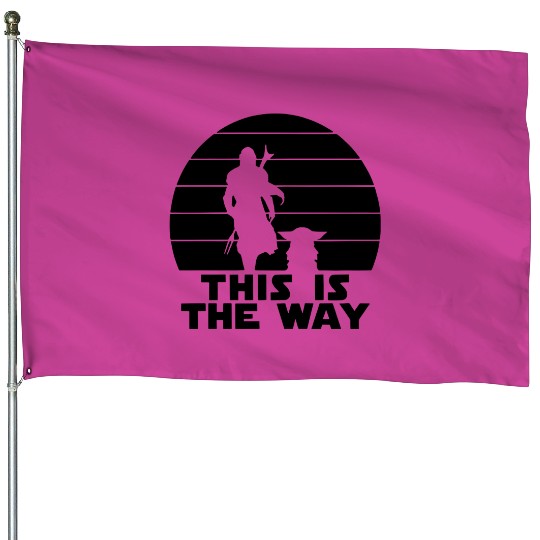 This is the way, Disney Family and couple House Flags, disney matching House Flags, disney mandalorian  House Flags