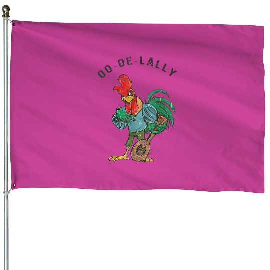 Oo De Lally Alan-A-Dale House Flags, Disney Robin Hood Alan-A-Dale House Flags