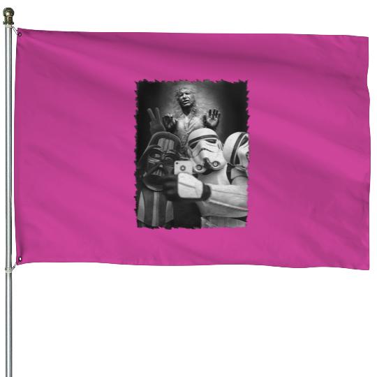 Darth Vader Stormtrooper Selfie House Flags, Disney Star Wars House Flags