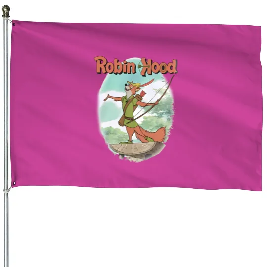 Vintage Robin Hood House Flags, Robin Hood Disney House Flags