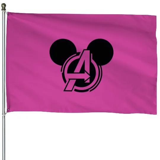 Mickey Ears Avengers, Mickey Avengers House Flags, Avengers Mickey House Flags, Disney Family House Flags