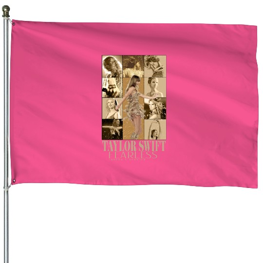 Discover Vintage 90s Style Taylor Fearless House Flags, Taylor version Eras Tour House Flags