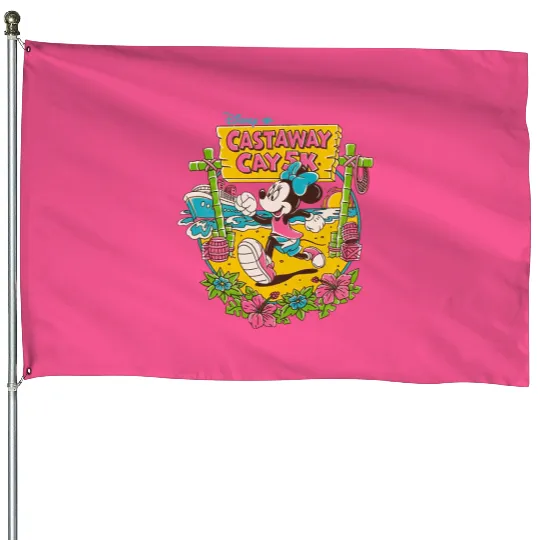 Disney Cruise Castaway Cay House Flags, Minnie Castaway Cay House Flags