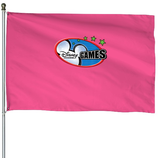 Disney Channel Games Logo House Flags, Mickey Disney Gamer House Flags, Disneyland Epcot House Flags, Gamer Kids House Flags