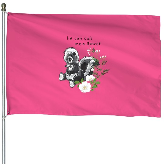 Disney Bambi He Can Call Me A Flower House Flags, Magic Kingdom Holiday Trip Unisex House Flags