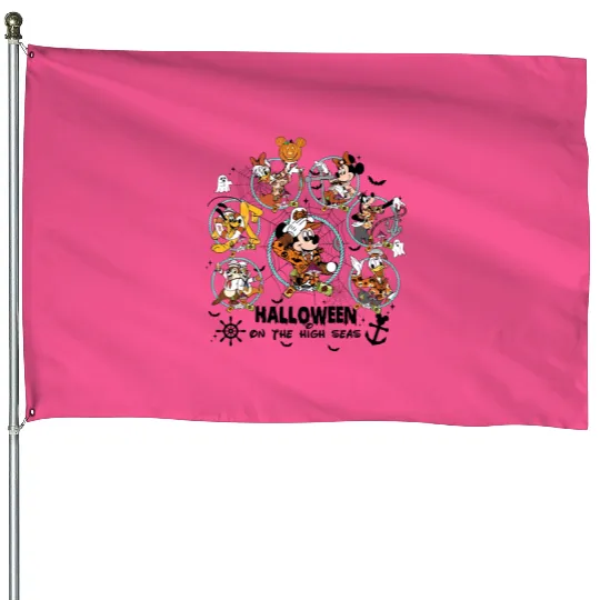 Disney Halloween Family Cruise House Flags, Disneyland Halloween Cruise Trip House Flags