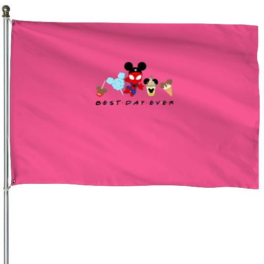 Spiderman Best Day Ever House Flags, Baby Spiderman, Disney Snacks House Flags