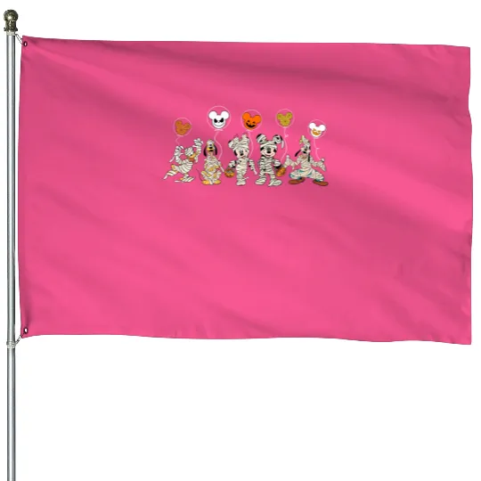 Disney Halloween Skeleton House Flags, Disney Halloween Matching House Flags, Disney Balloon