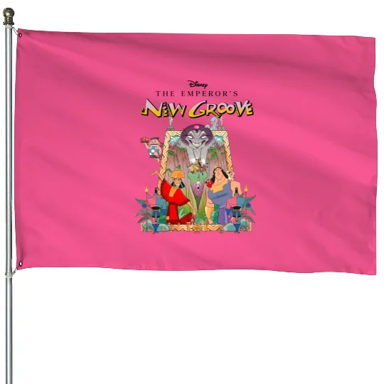 Retro Disney The Emperors New Groove House Flags, The Emperors New Groove House Flags