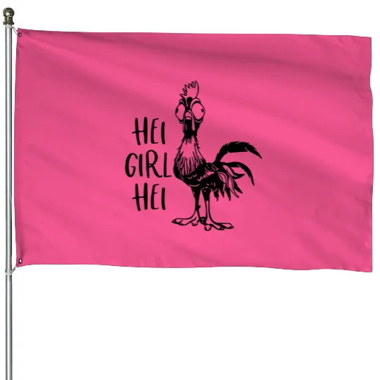 Hei Girl Hei House Flags, Disney Moana Hei Hei T-Shir