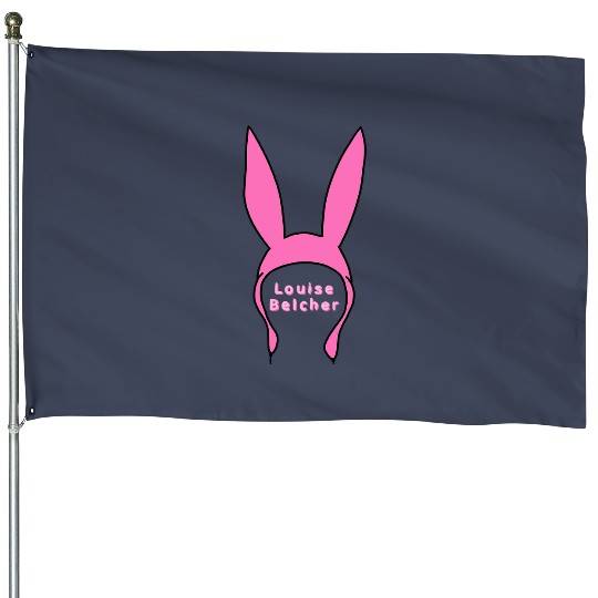 Louise belcher bunny ears from bobs burgers House Flags