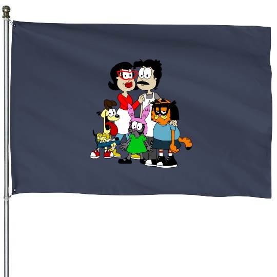 Garfield Bob's Burgers House Flags