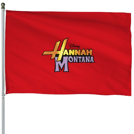 Hannah Montana Logo House Flags, Hannah Montana House Flags, WDW Magic Kingdom Disneyland