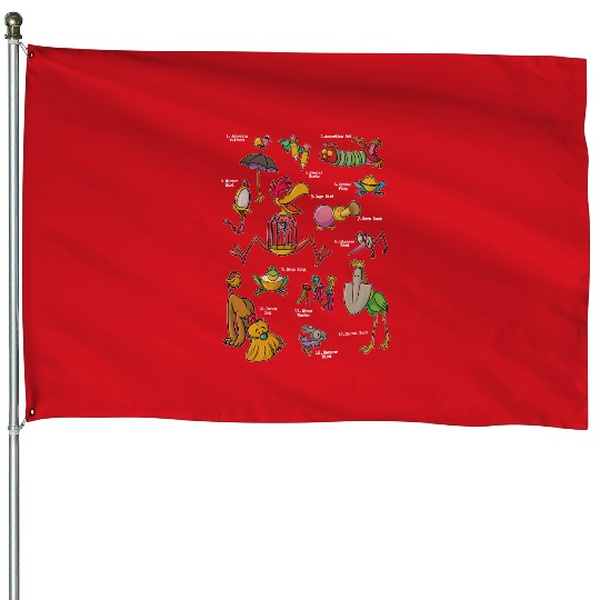 Vintage The Tulgey Wood Alice in Wonderland House Flags, Retro Disney House Flags House Flags