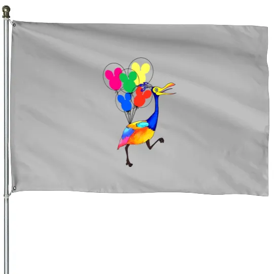 Disney Up House Flags, Kevin Up House Flags, Up Balloon House Flags, Disney Balloon House Flags