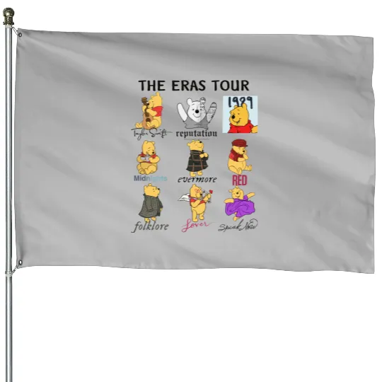 Winnie The Pooh Eras Tour House Flags, Disney Pooh House Flags, Pooh Bear House Flags, Winnie The Pooh House Flags
