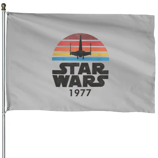 Star Wars 1977 House Flags, Star Wars House Flags, Disney Star Wars House Flags, Disney House Flags