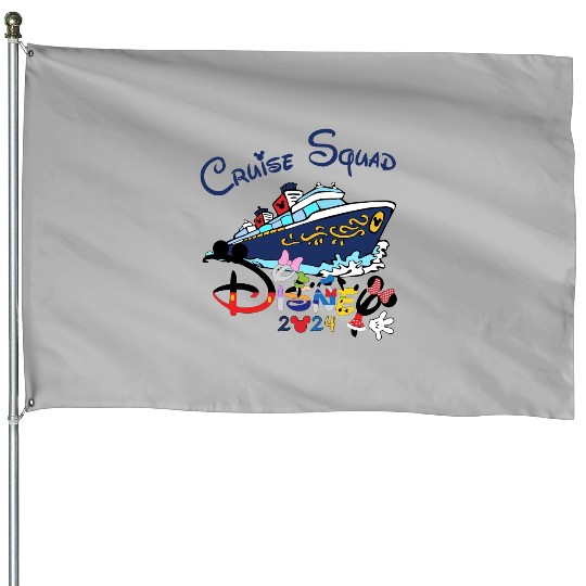 Disney Cruise Squad House Flags, 2024 Cruise House Flags, Disney Family Cruise House Flags, Disney Vacation House Flags, Disney Cruise Trip House Flags