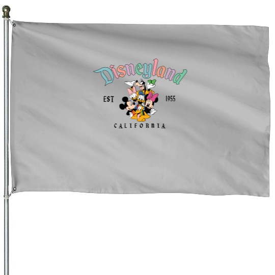 Disneyland Est 1995  , Disney Magic Kingdom , Disneyland , Disneyland , Family Disney House Flags