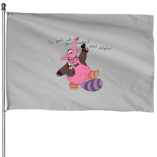 Part Cat Bing Bong House Flags, Inside Out House Flags, Disney Vacation House Flags