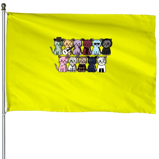 Discover Taylor Cat Eras House Flags