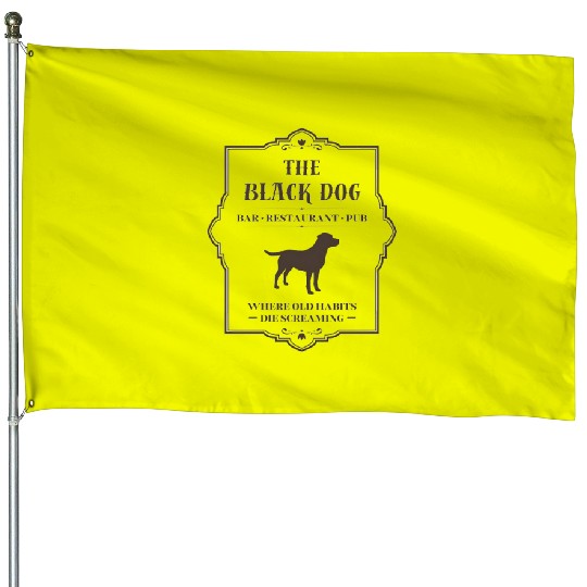 Discover The Black Dog Taylor House Flags