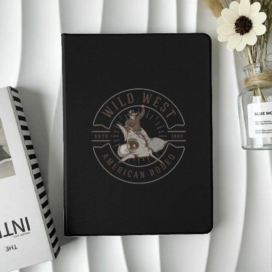 Cowboy Rides a Shark IPad Cases