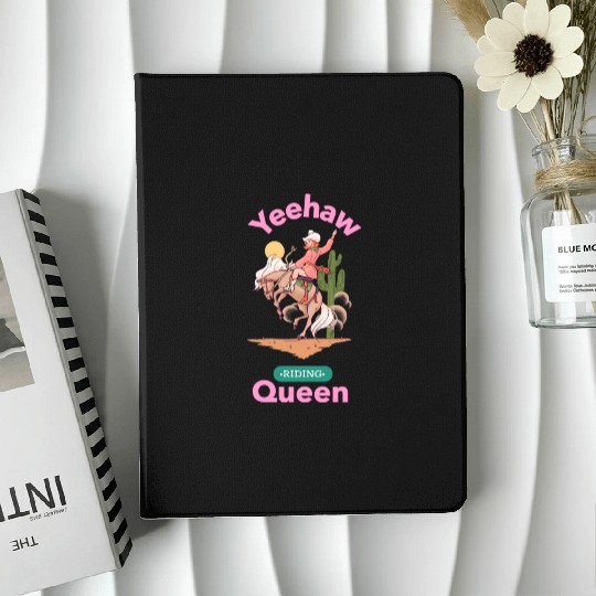 Yeehaw Queen, girl horse riding IPad Cases.