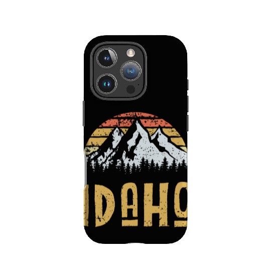 Vintage Retro Id Idaho Us Mountain State IPhone Cases