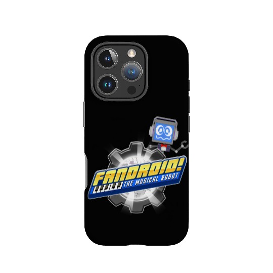 Fandroid Logo with Waving Fandroid IPhone Cases