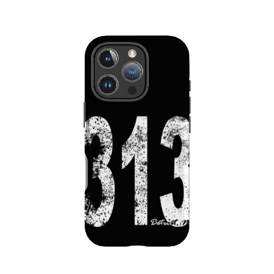 Vintage Detroit Area Code 313 IPhone Cases